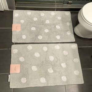 Kate spade polka dot bath rug